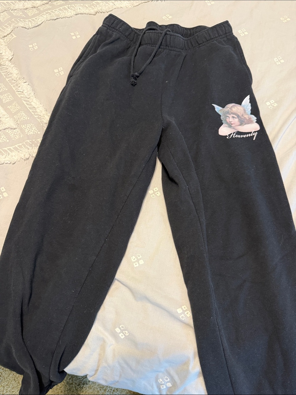PAC sunHeavenly  Sweatpants with Angel Graphic